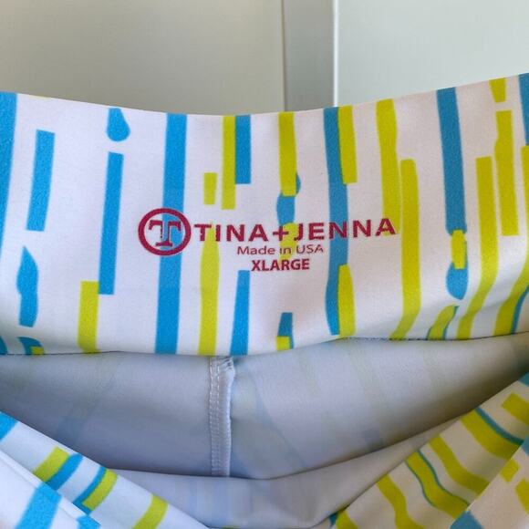 Tina + Jenna Skort Womens Size XL Blue GreenTennis Skirt Golf Pickleball - Picture 5 of 5